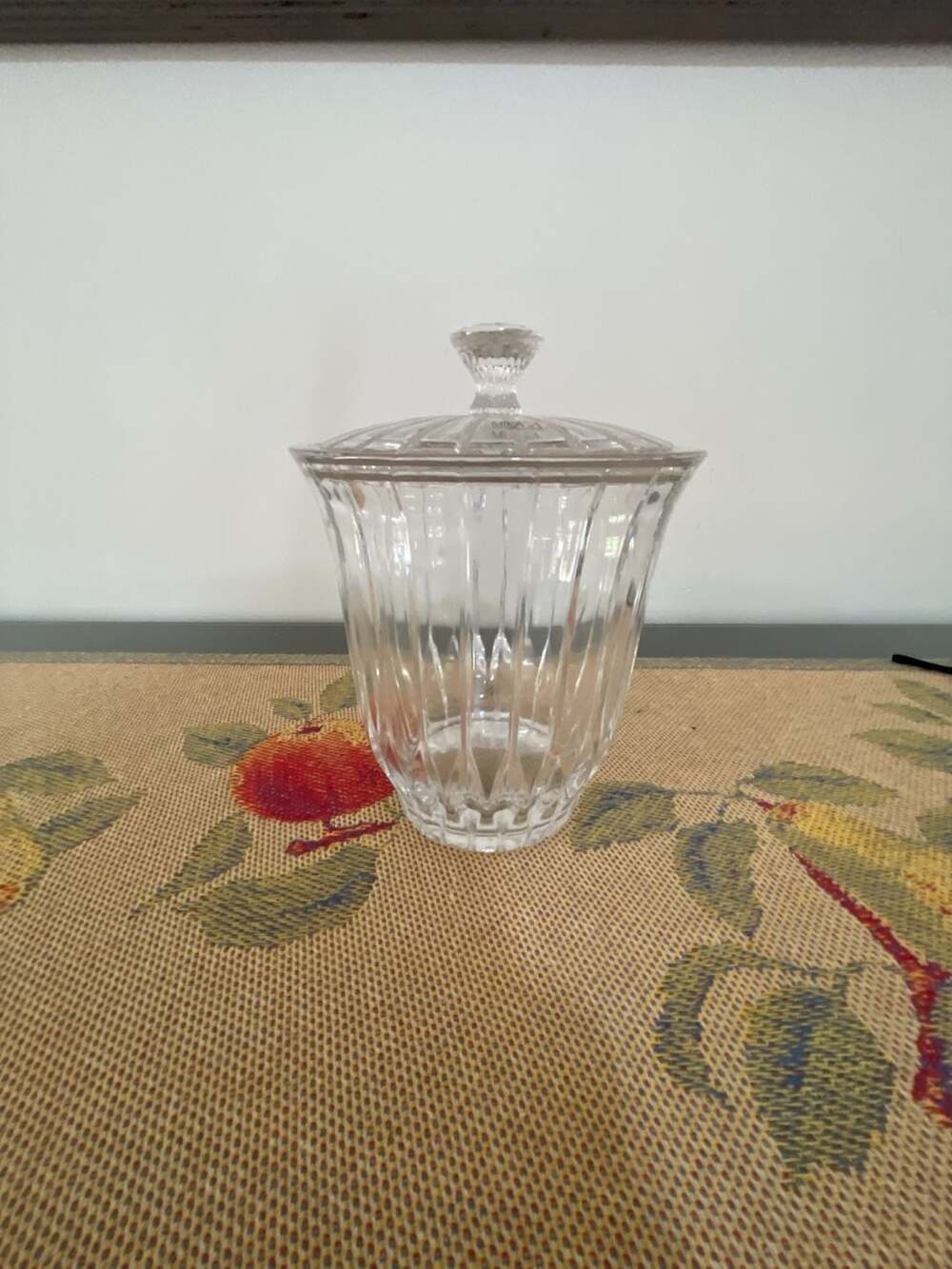 Mikasa Park Lane Crystal Biscuit Barrel Lidded Jar